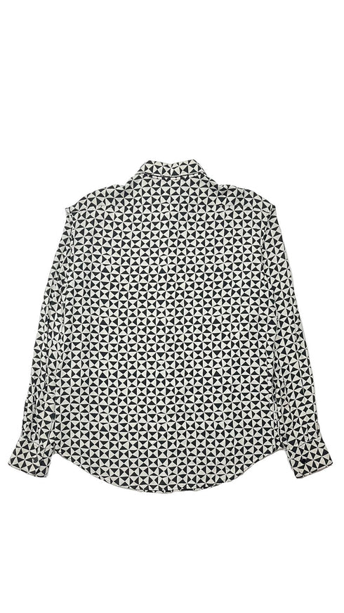 トライアングル総柄シャツ